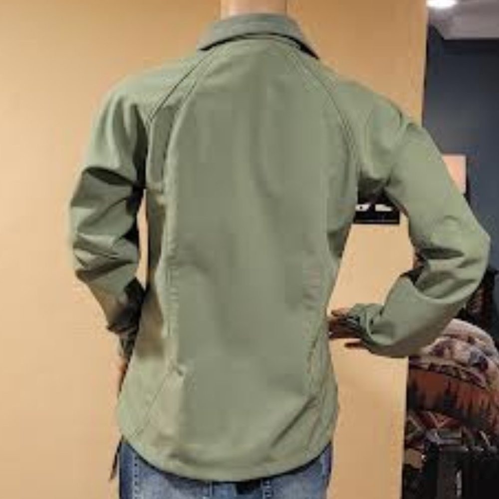 Black Diamond Women's Softshell Jacket, Green, Zip Pockets, Small - Picture 6 of 9